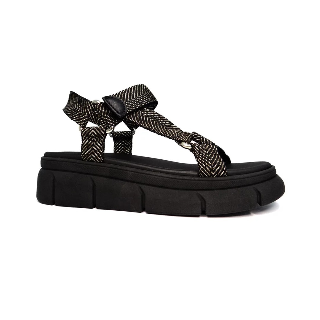 Sandália Moleca Papeteflatform 5483.103 Preto Sandália Moleca Papeteflatform 5483.103 Preto