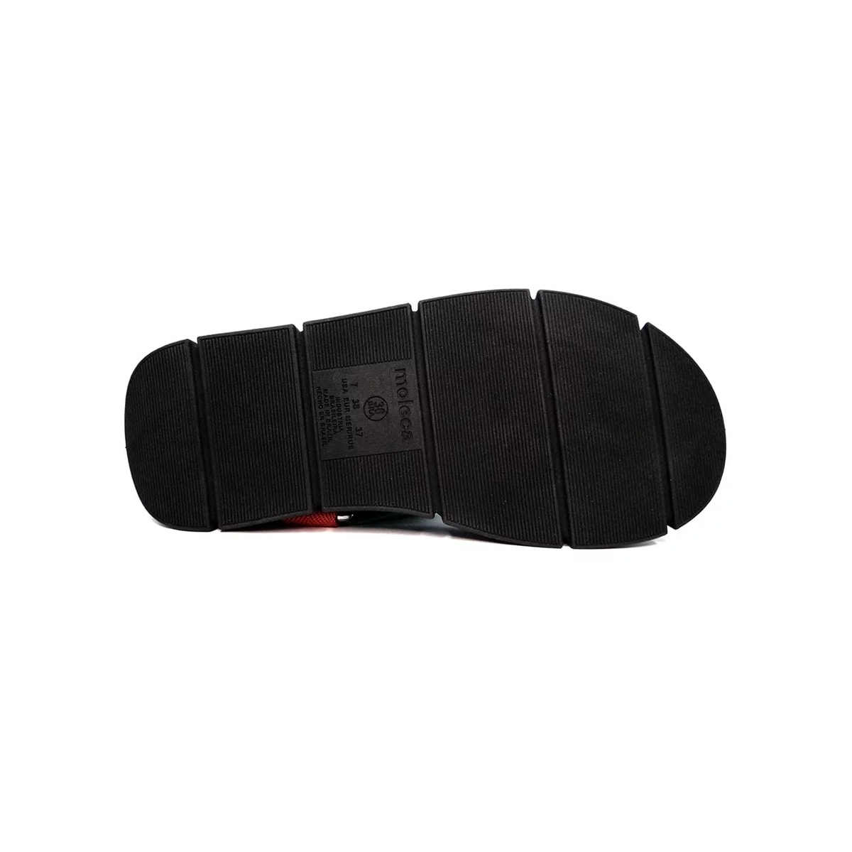 Sandália Moleca Papeteflatform 5483.103 Verde/Rose/Jeans Sandália Moleca Papeteflatform 5483.103 Verde/Rose/Jeans