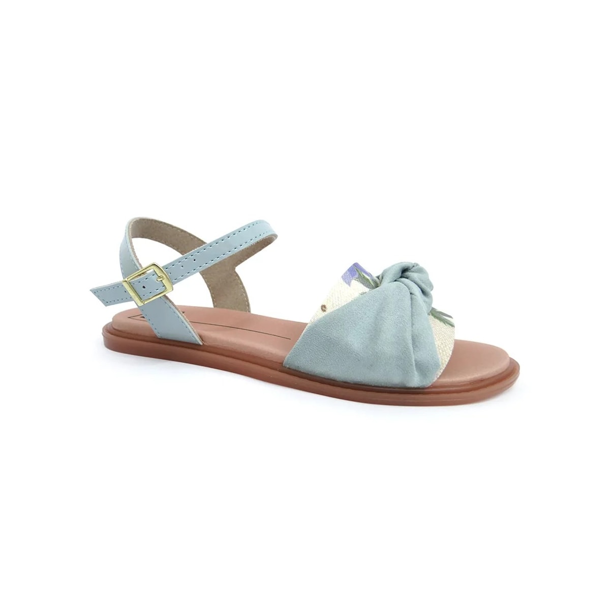 Sandália Moleca Rasteira 5450.107 Light Turquesa Sandália Moleca Rasteira 5450.107 Light Turquesa