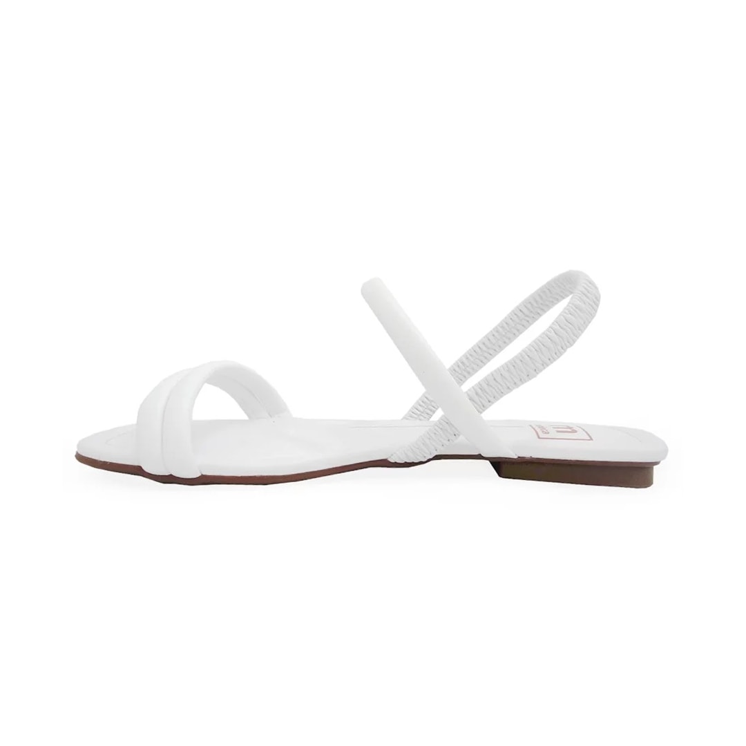 Sandália Moleca Rasteira 5462.111 Branco
