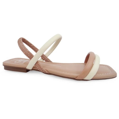 Sandalia Moleca Rasteira 5462.111 Creme/Nude