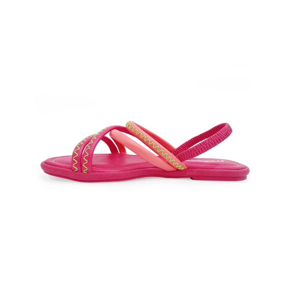 Sandália Moleca Rasteira 5479.104 Coral/Pink Sandália Moleca Rasteira 5479.104 Coral/Pink