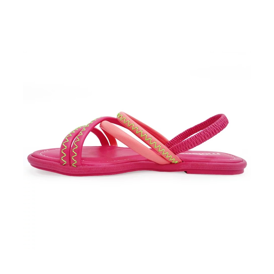 Sandália Moleca Rasteira 5479.104 Coral/Pink