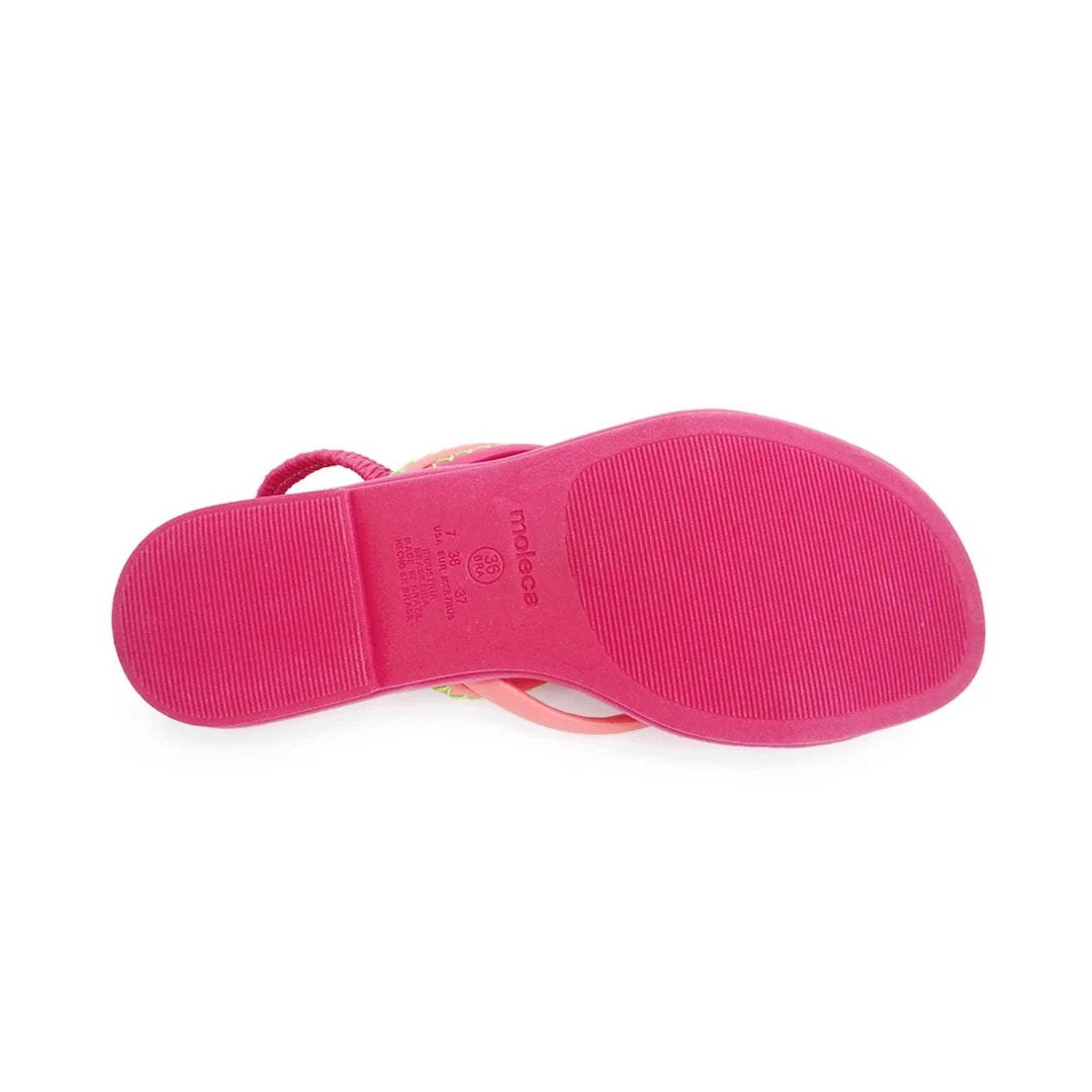 Sandália Moleca Rasteira 5479.104 Coral/Pink Sandália Moleca Rasteira 5479.104 Coral/Pink