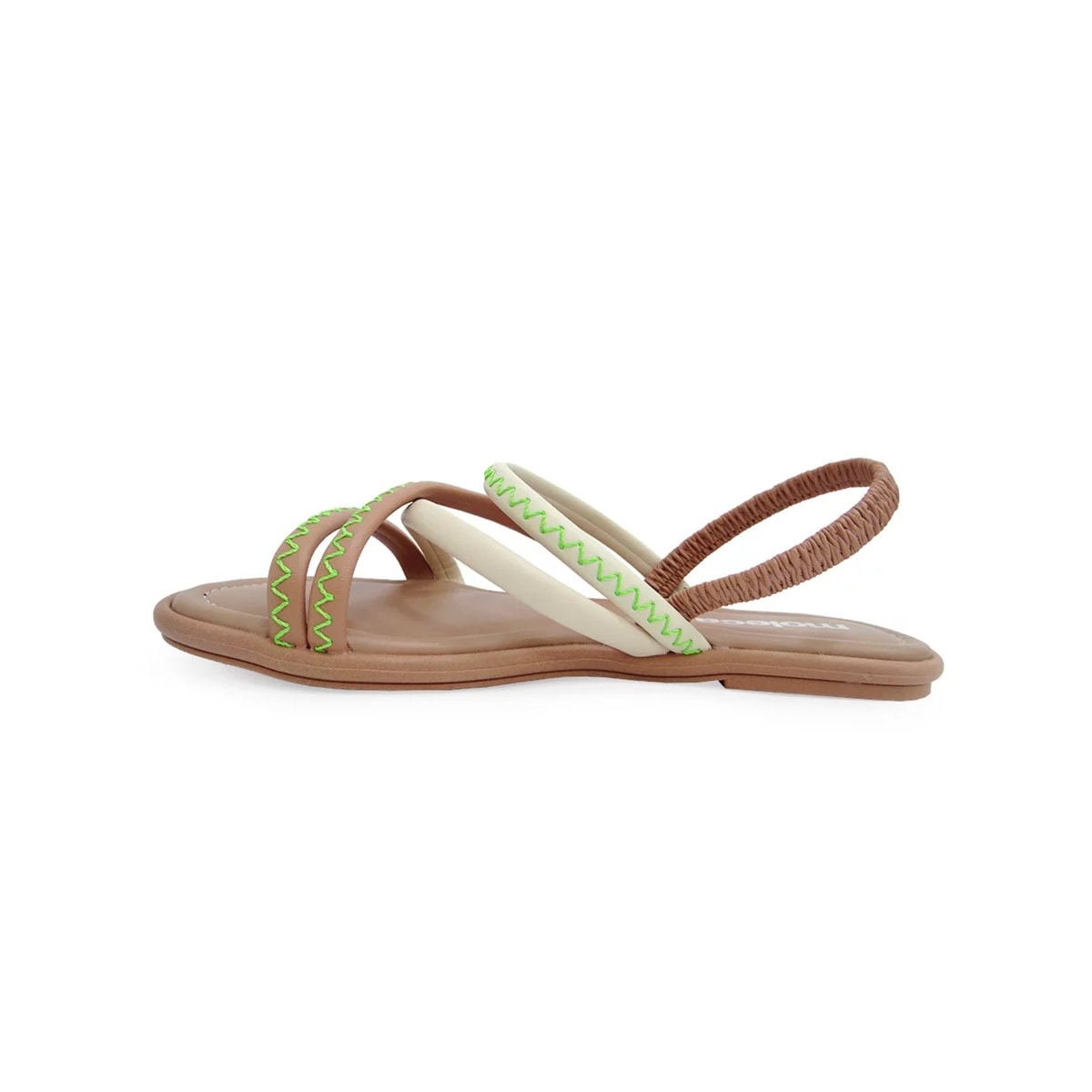 Sandália Moleca Rasteira 5479.104 Creme/Nude Sandália Moleca Rasteira 5479.104 Creme/Nude