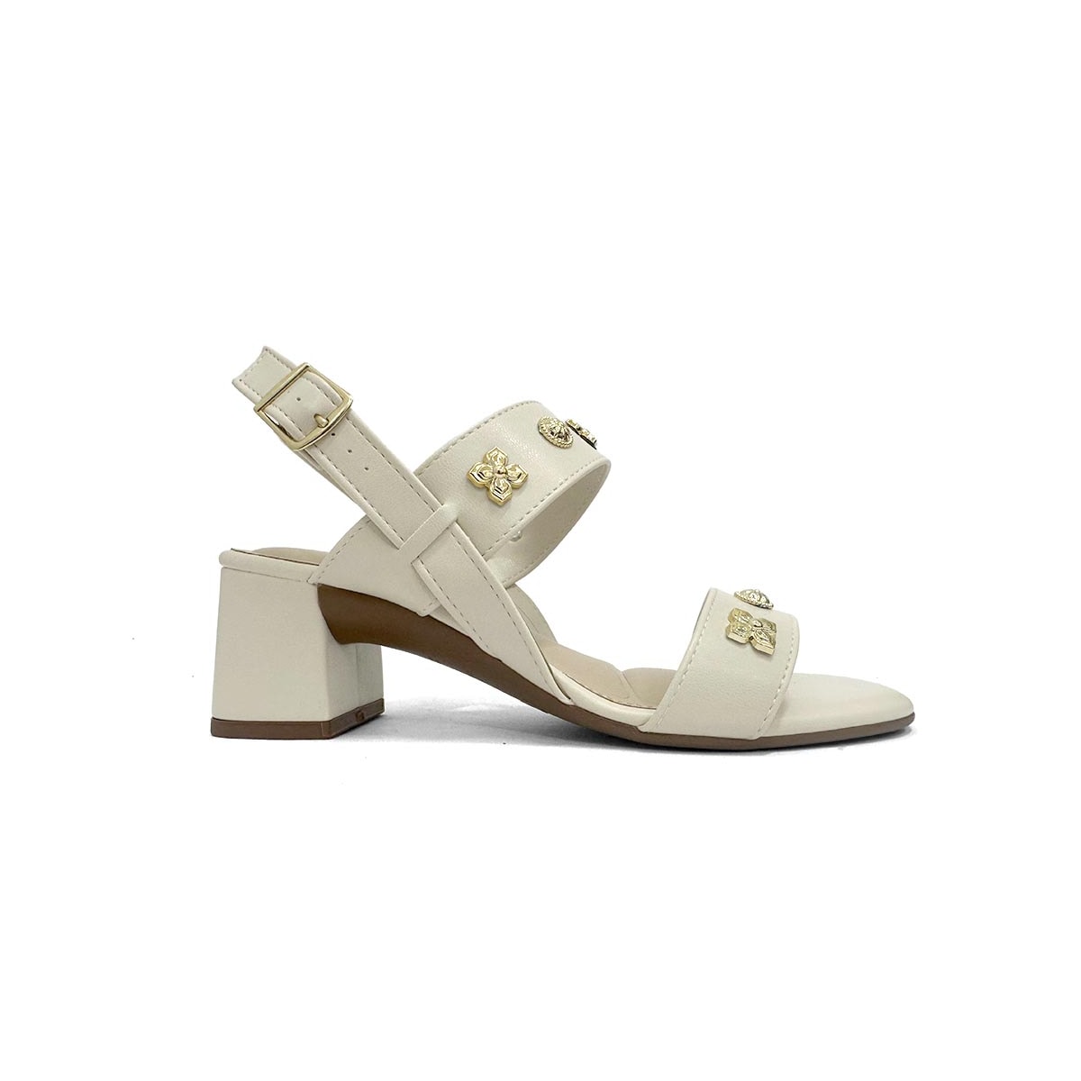 Sandália Moleca Salto Bloco 5496.119 Branco Off Sandália Moleca Salto Bloco 5496.119 Branco Off