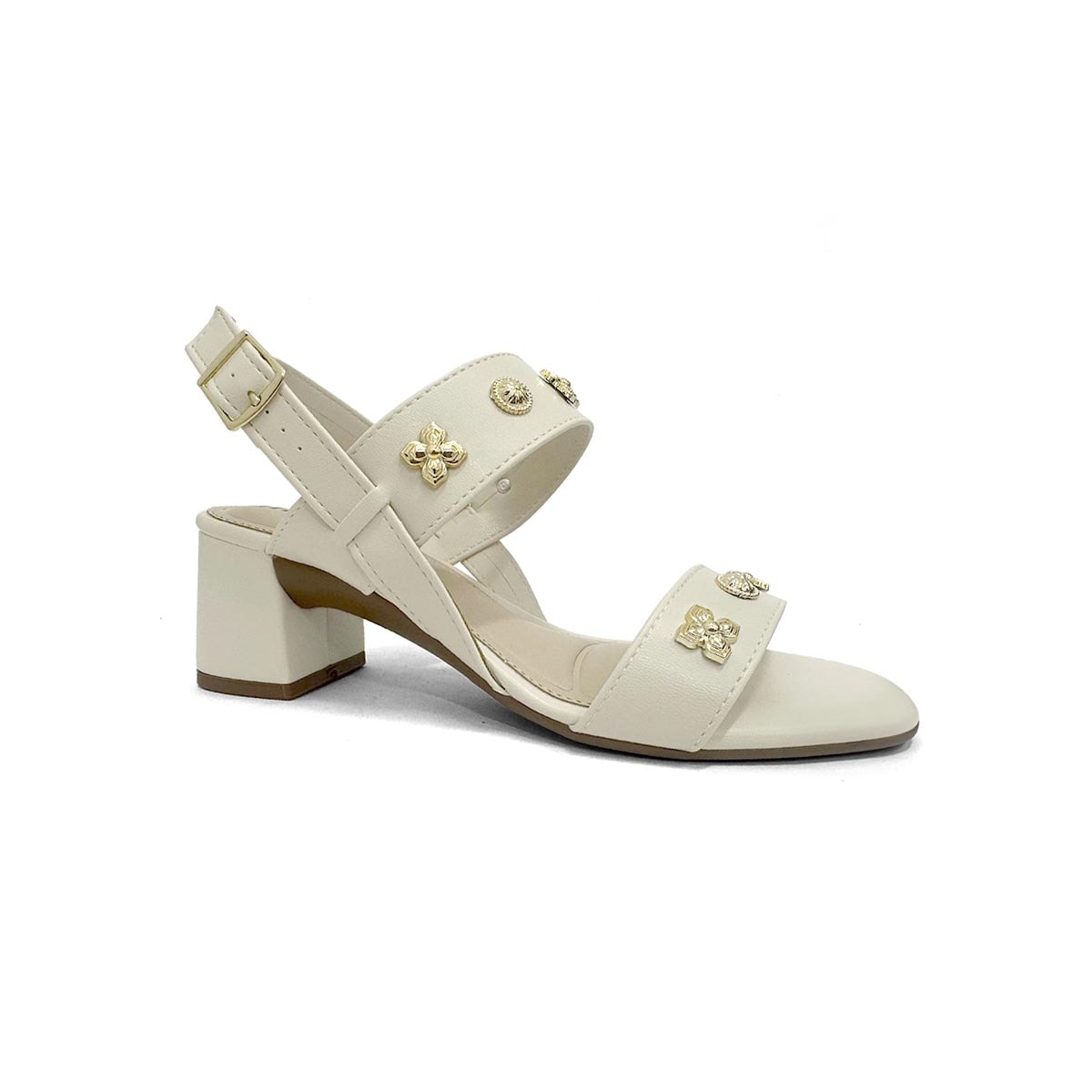 Sandália Moleca Salto Bloco 5496.119 Branco Off Sandália Moleca Salto Bloco 5496.119 Branco Off