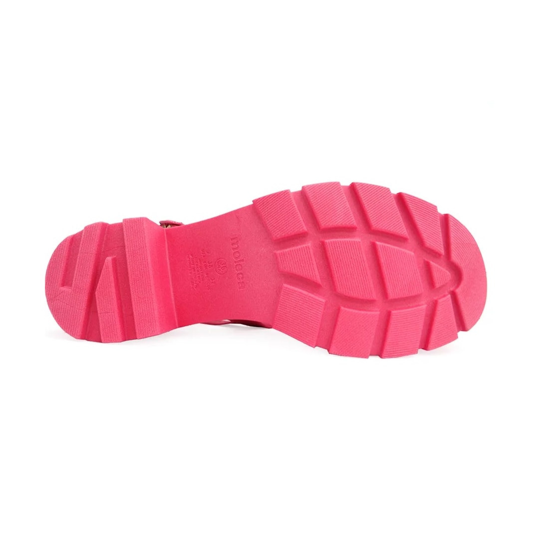Sandália Moleca Salto Medio Tratorada 5476.105 Pink Gloss Sandália Moleca Salto Medio Tratorada 5476.105 Pink Gloss