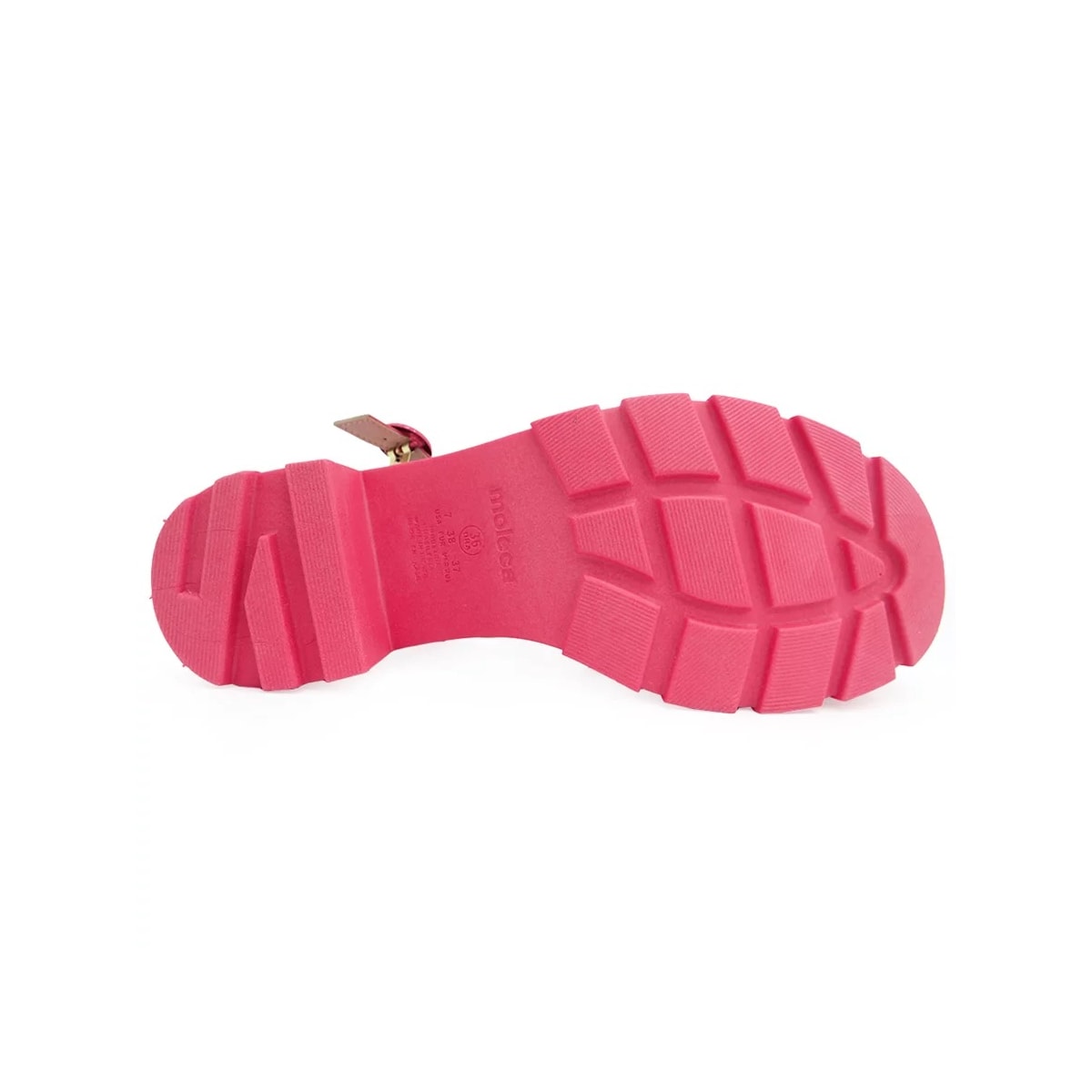 Sandália Moleca Salto Medio Tratorada 5476.106 Pink Gloss