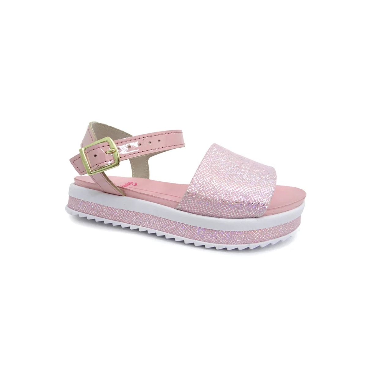 Sandália Molekinha Kids Menina 2305.1512 Rosa Holografico Sandália Molekinha Kids Menina 2305.1512 Rosa Holografico