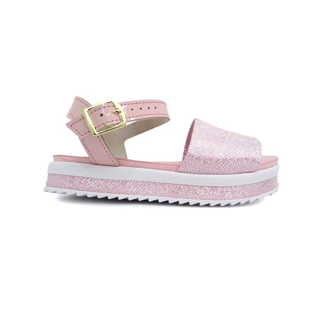 Sandália Molekinha Kids Menina 2305.1512 Rosa Holografico Sandália Molekinha Kids Menina 2305.1512 Rosa Holografico