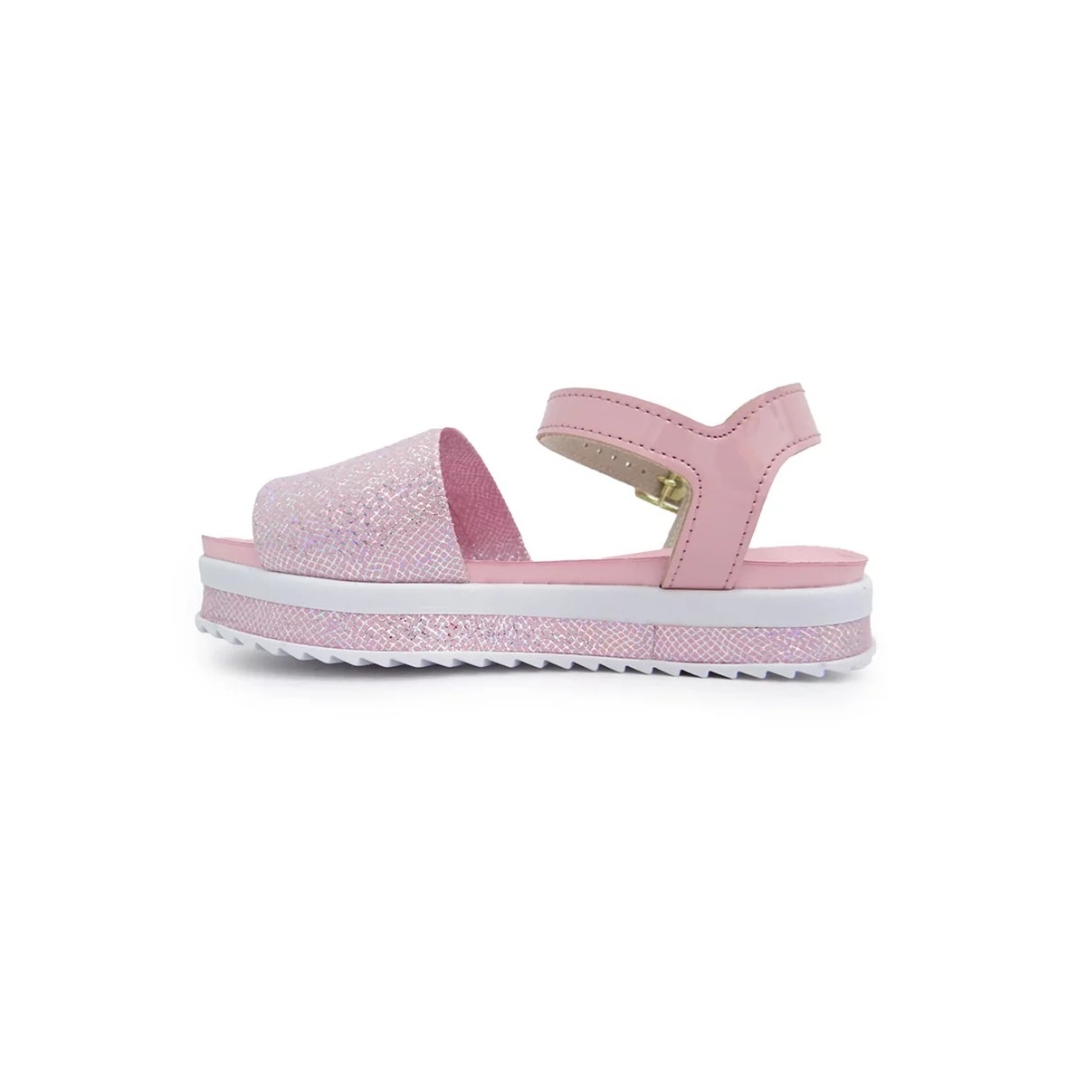 Sandália Molekinha Kids Menina 2305.1512 Rosa Holografico Sandália Molekinha Kids Menina 2305.1512 Rosa Holografico