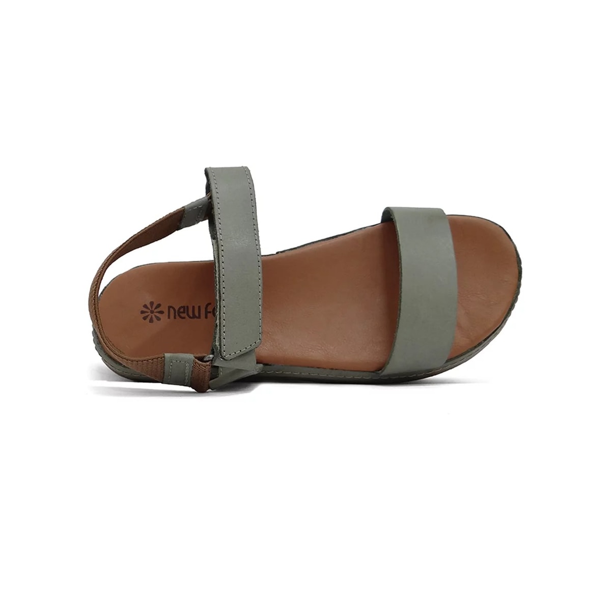 Sandália New Face Conforto De Couro 21812 Salvia Sandália New Face Conforto De Couro 21812 Salvia
