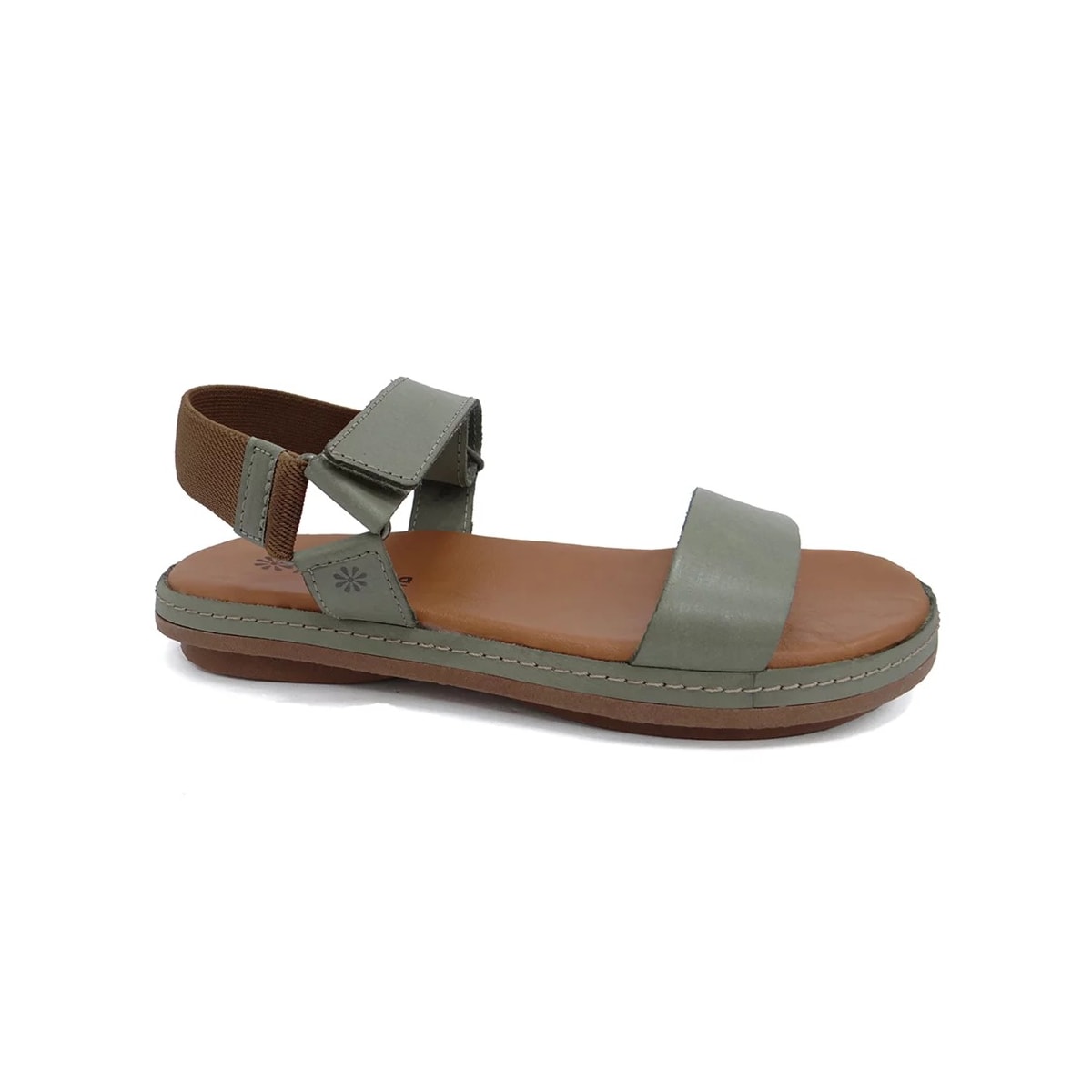 Sandália New Face Conforto De Couro 21812 Salvia Sandália New Face Conforto De Couro 21812 Salvia