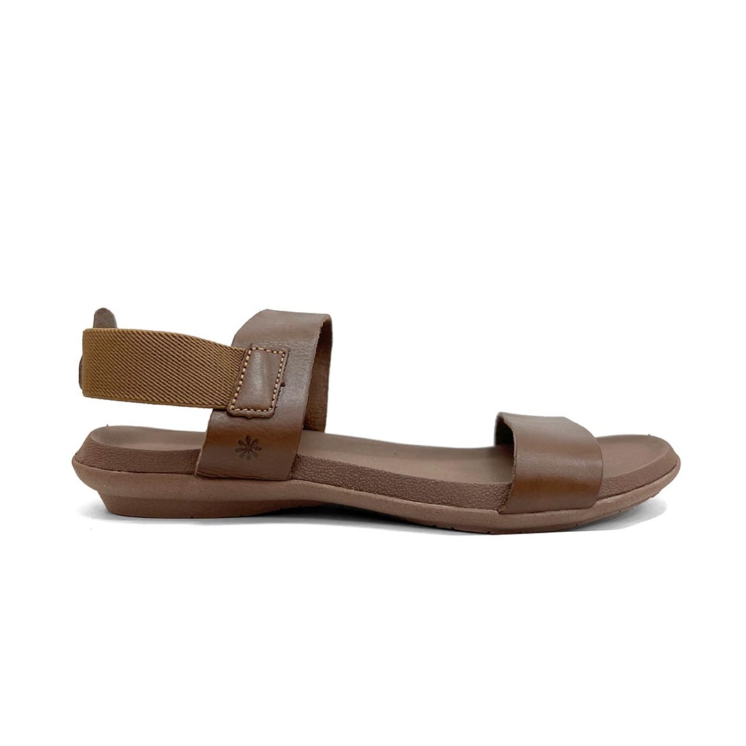 Sandália New Face Conforto De Couro 22721 Marrom