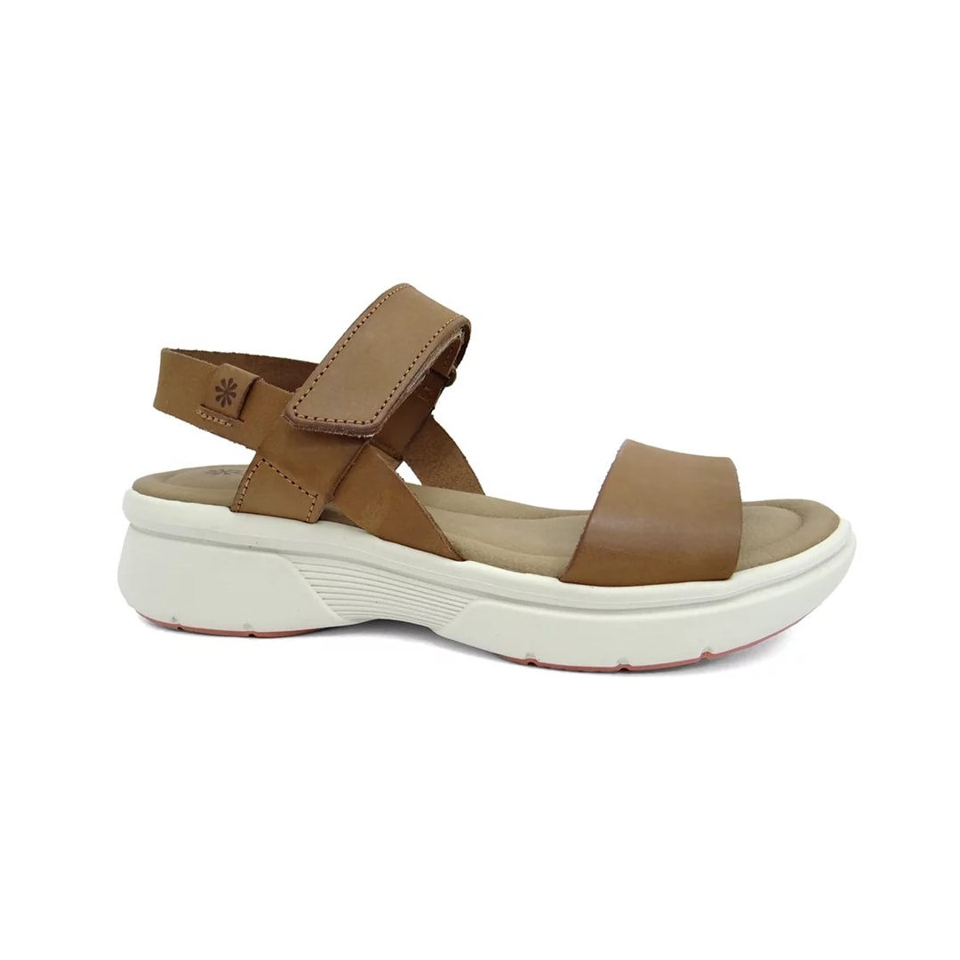Sandália New Face Conforto De Couro 24202 Ambar