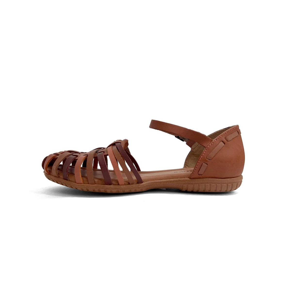 Sandália New Face Conforto De Couro 31401 Damasco Color