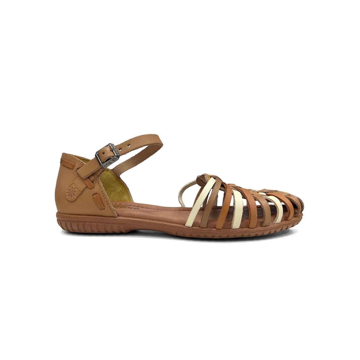 Sandália New Face Conforto De Couro 31401 Nuts