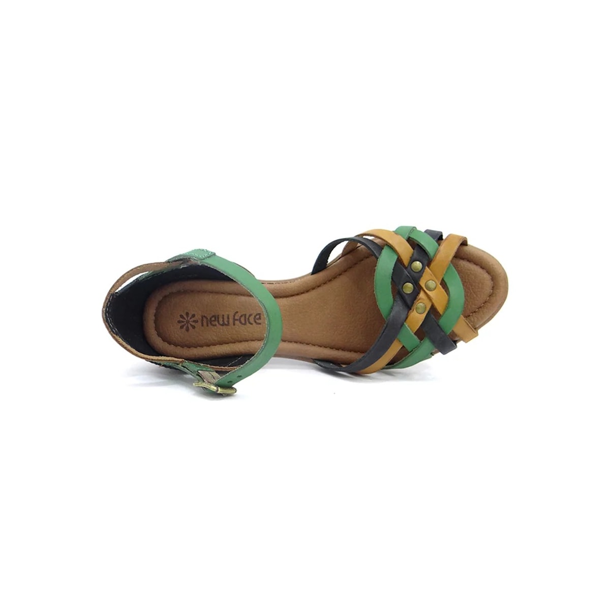 Sandália New Face Conforto De Couro 31402 Preto Color Sandália New Face Conforto De Couro 31402 Preto Color