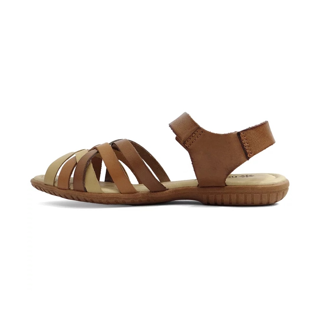 Sandália New Face Conforto De Couro 31413 Ostra New Color Sandália New Face Conforto De Couro 31413 Ostra New Color