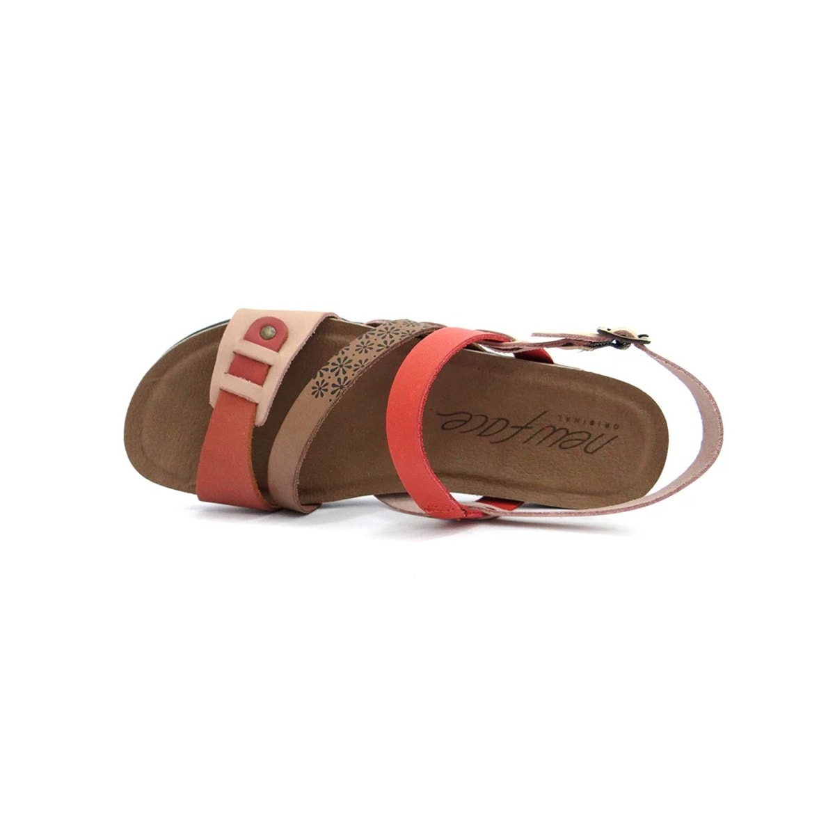 Sandália New Face Conforto de Couro 36746 Rosa Off Mix Sandália New Face Conforto de Couro 36746 Rosa Off Mix