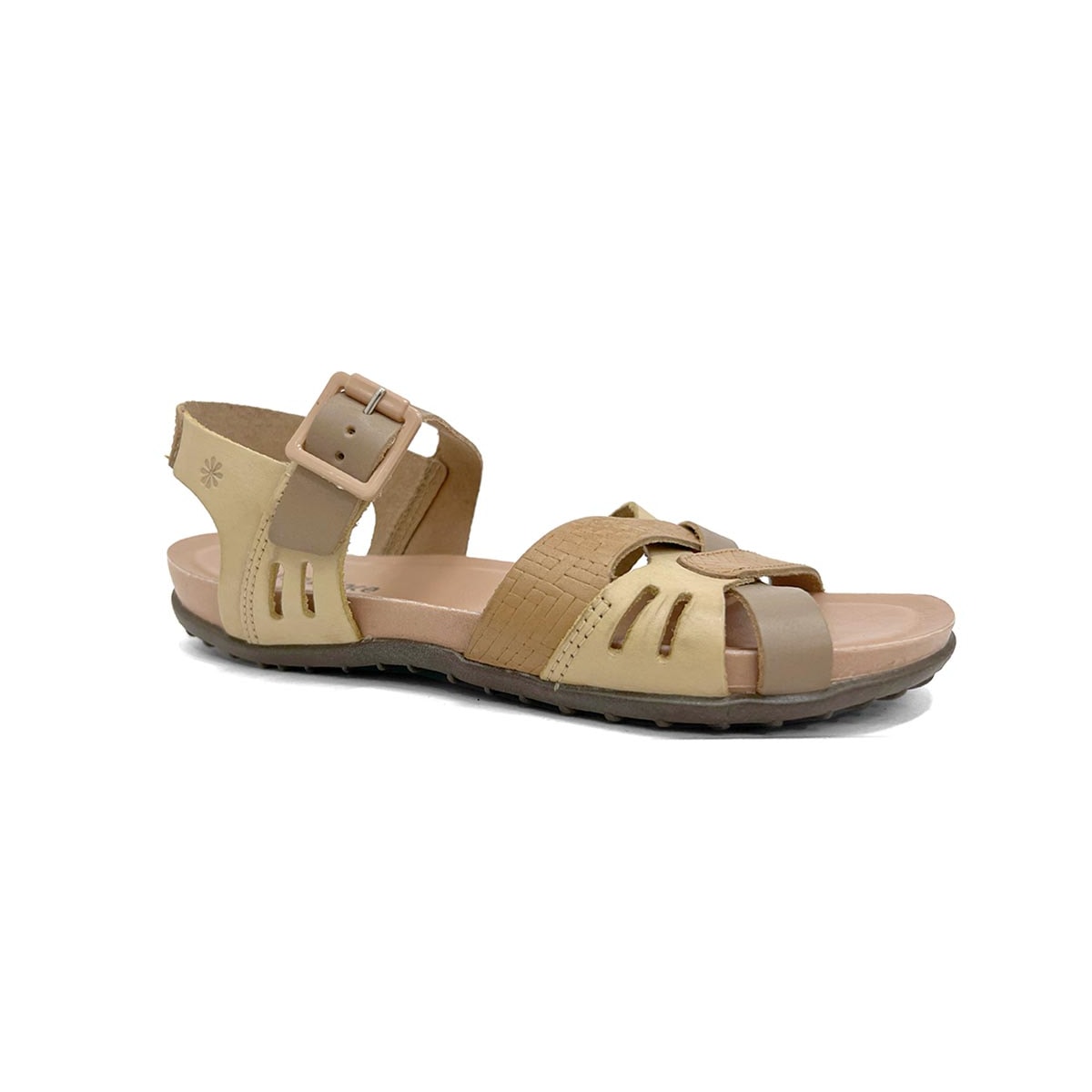 Sandália New Face Conforto De Couro 36754 Rosa Off Mix Sandália New Face Conforto De Couro 36754 Rosa Off Mix