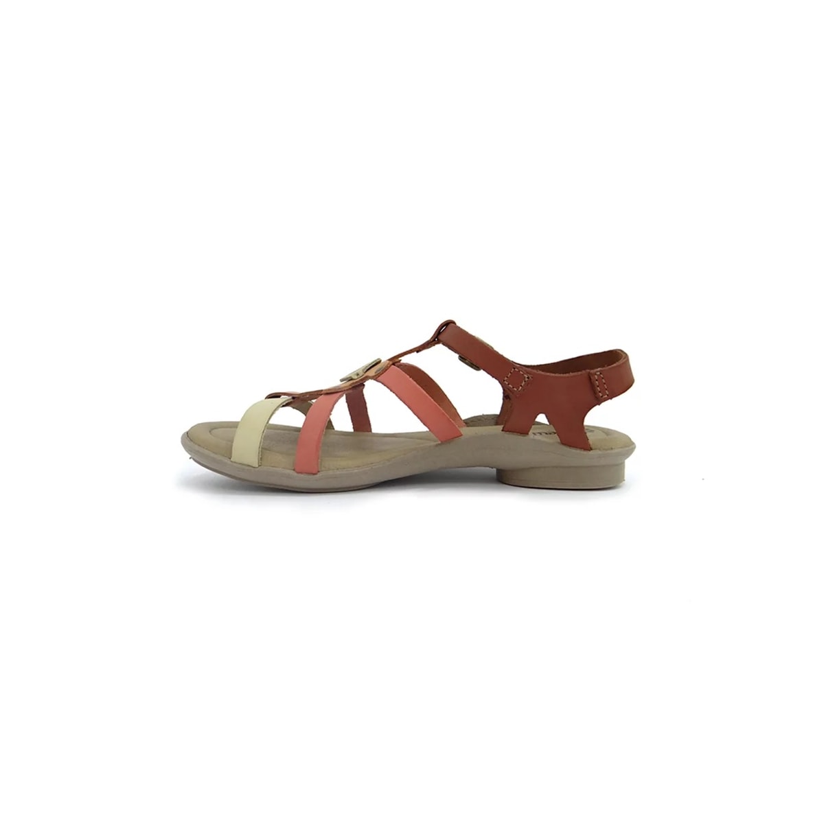 Sandália New Face Conforto de Couro 37329 Coco New Mix Sandália New Face Conforto de Couro 37329 Coco New Mix