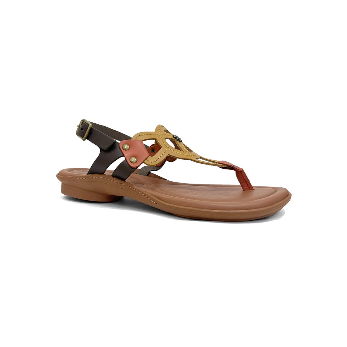 Sandalia New Face Conforto de Couro 37338 Cacau Sandalia New Face Conforto de Couro 37338 Cacau