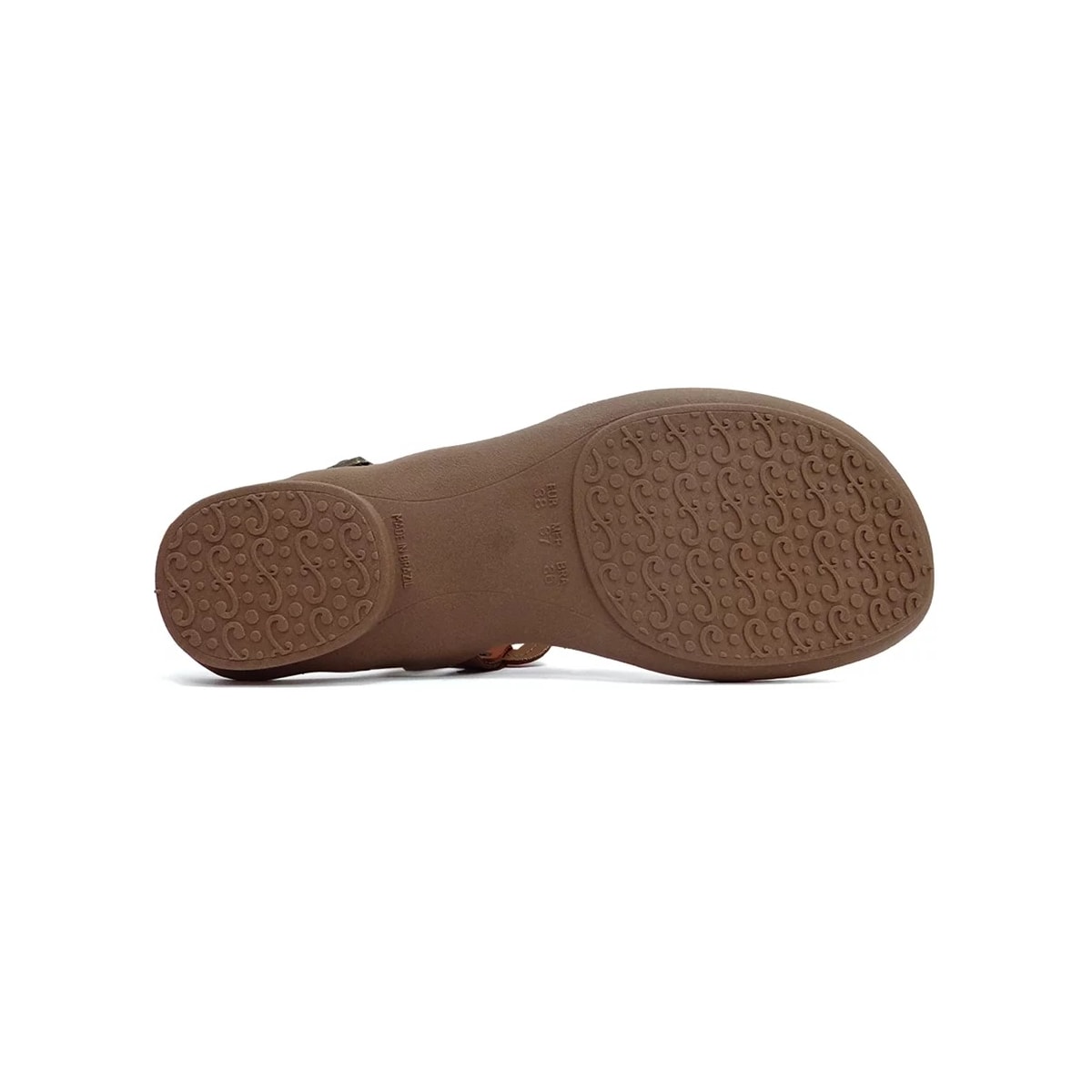 Sandália New Face Conforto de Couro 37338 Mel New Multimix Sandália New Face Conforto de Couro 37338 Mel New Multimix