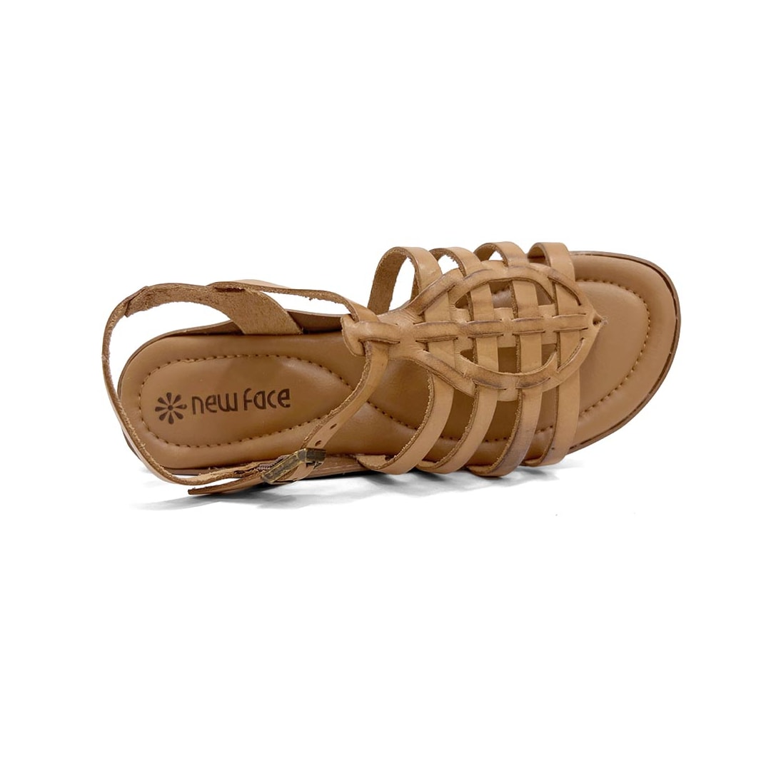 Sandalia New Face Rasteira De Couro 37321 Nuts Sandalia New Face Rasteira De Couro 37321 Nuts