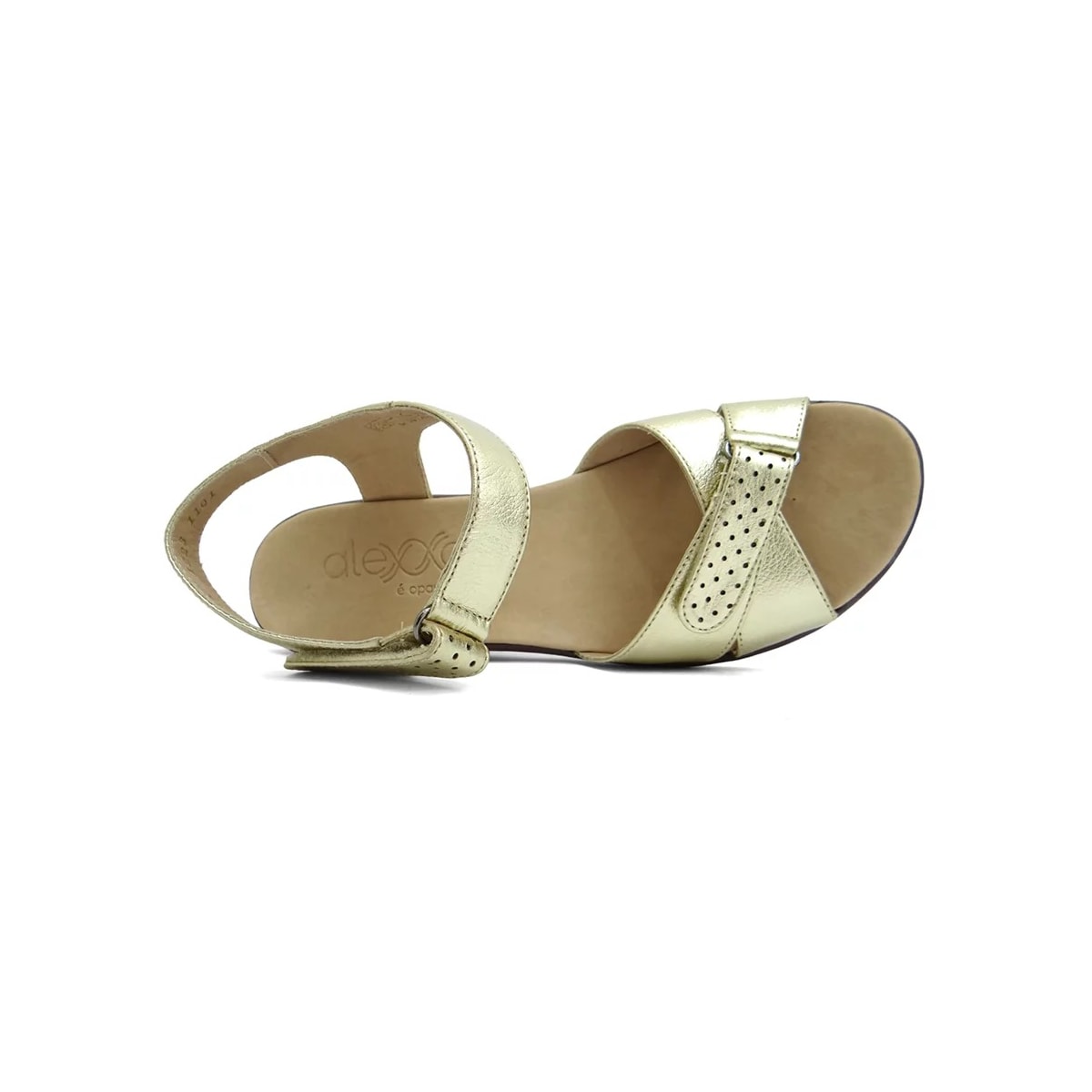 Sandália Opananken Anabela Anatômica 42613L1 Ouro Light Sandália Opananken Anabela Anatômica 42613L1 Ouro Light
