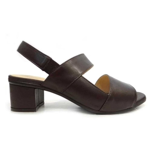 Detalhe - Sandália Opananken De Couro Anatômica 44407 Cafe