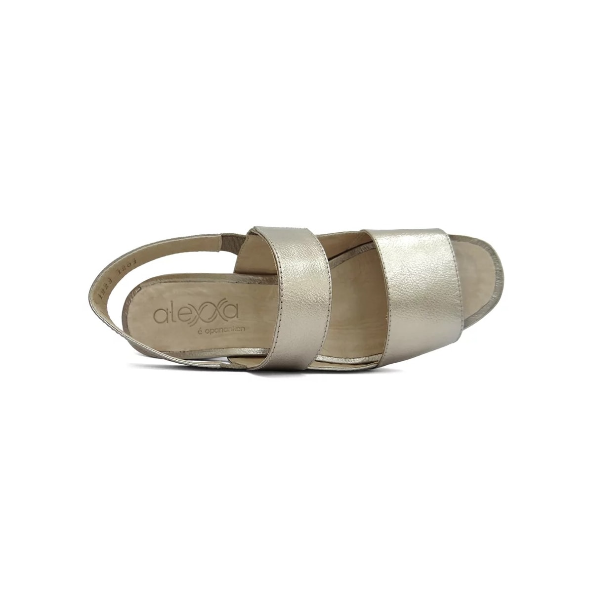 Sandália Opananken De Couro Anatômica 44407 Prata Velha Sandália Opananken De Couro Anatômica 44407 Prata Velha