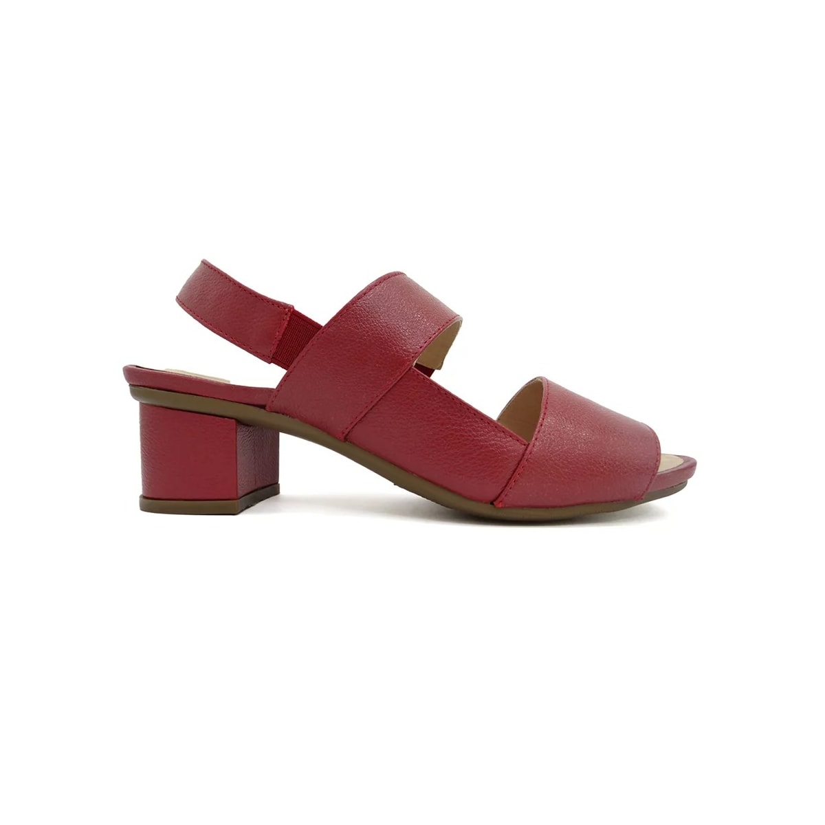 Sandália Opananken De Couro Anatômica 44407 Red/Bege Sandália Opananken De Couro Anatômica 44407 Red/Bege