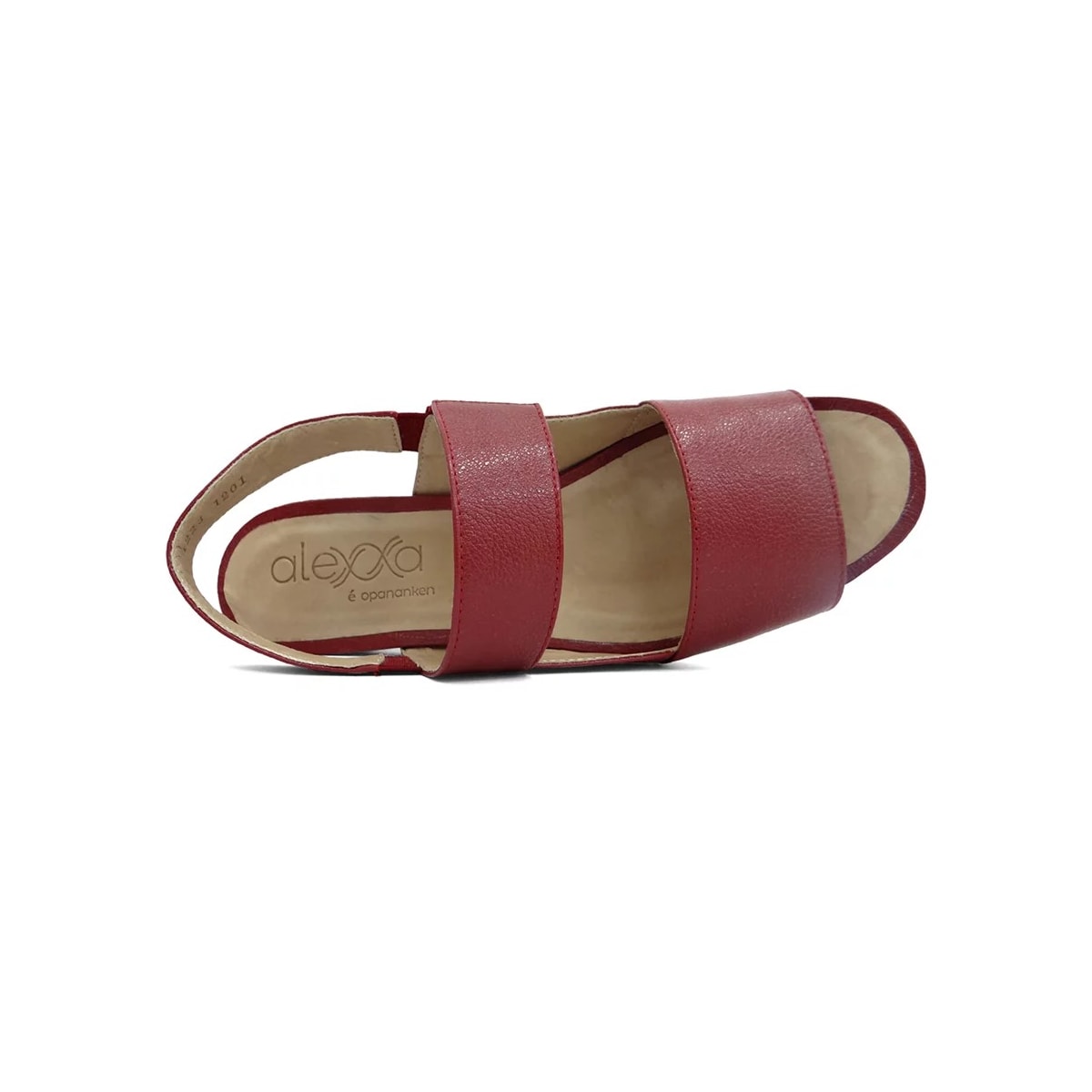 Sandália Opananken De Couro Anatômica 44407 Red/Bege Sandália Opananken De Couro Anatômica 44407 Red/Bege