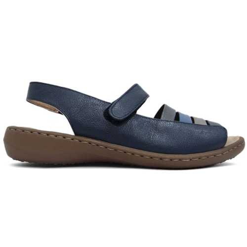 Detalhe - Sandália Opananken de Couro Anatômica 63604 Denin