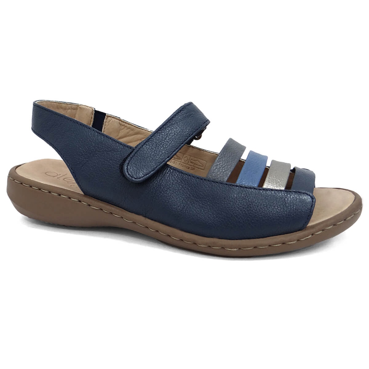 Anti Stress Opananken Franca Sandália Opananken De Couro Anatômica