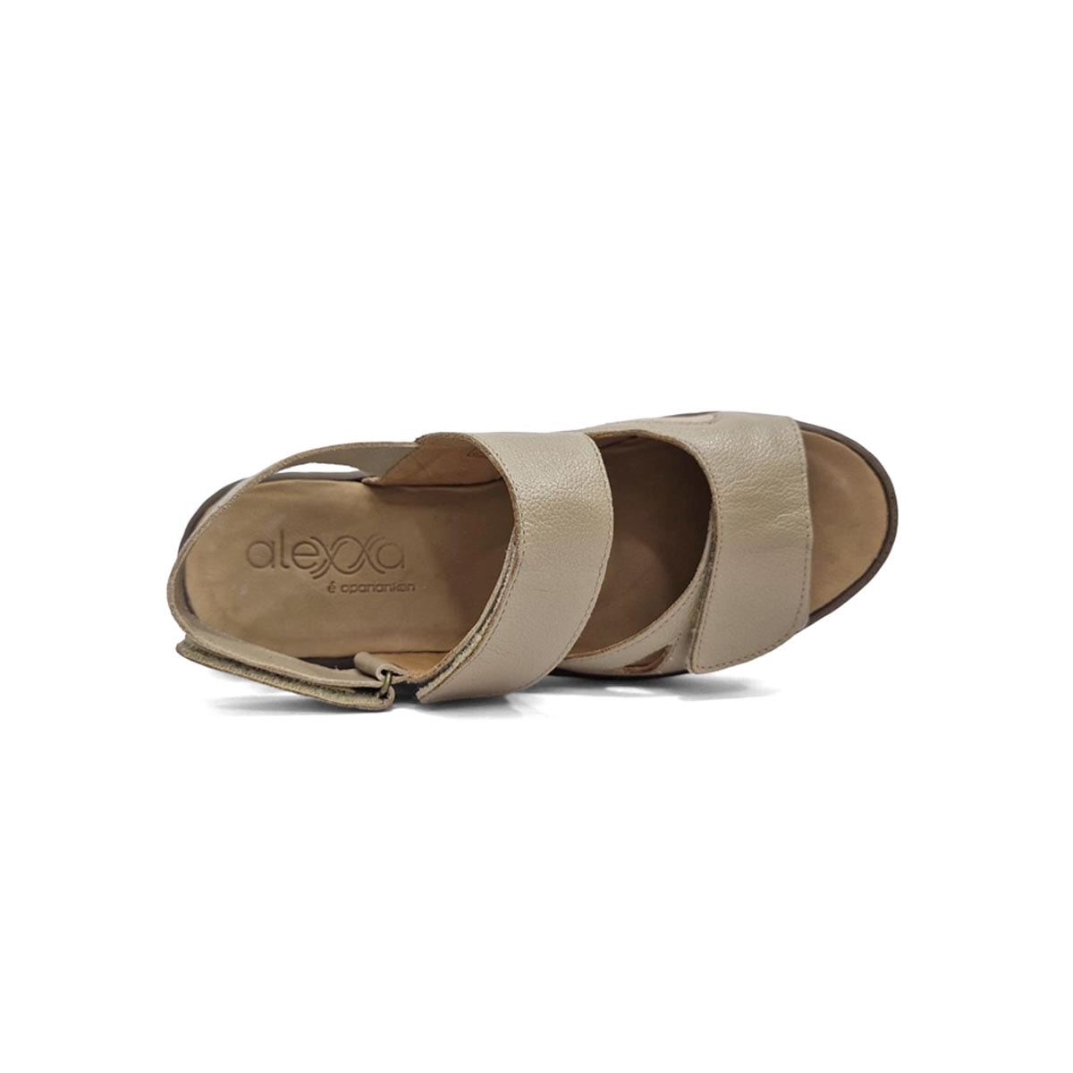 Sandalia Opananken de Couro Anatomica 63624 Amendoa