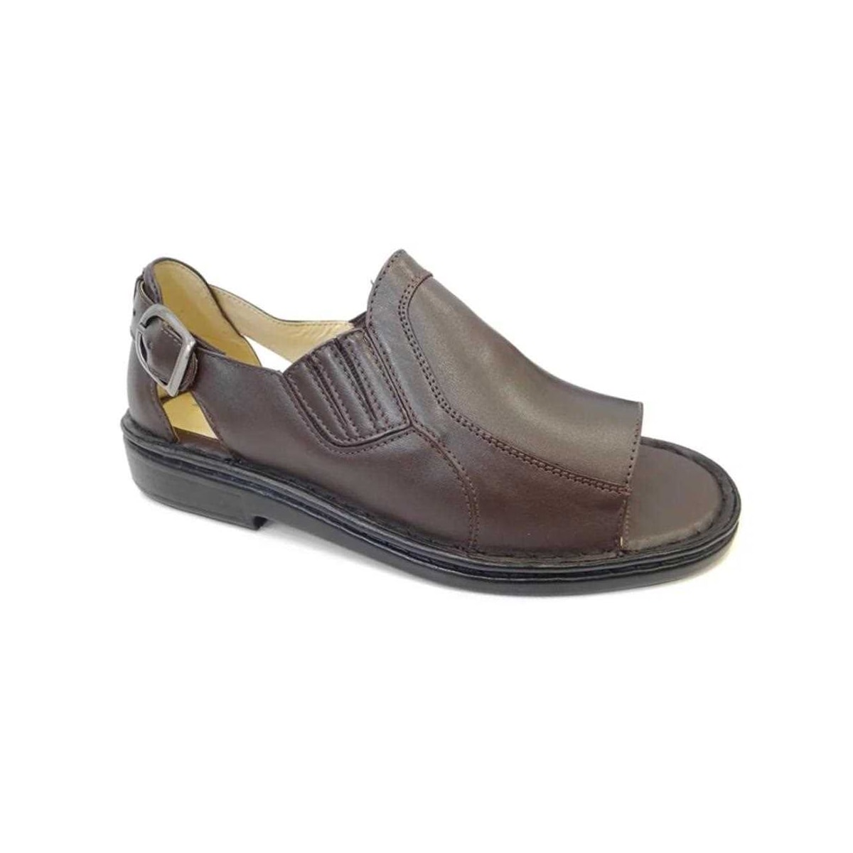 Sandália Opananken de Couro Anatômica 66904 Cafe Sandália Opananken de Couro Anatômica 66904 Cafe