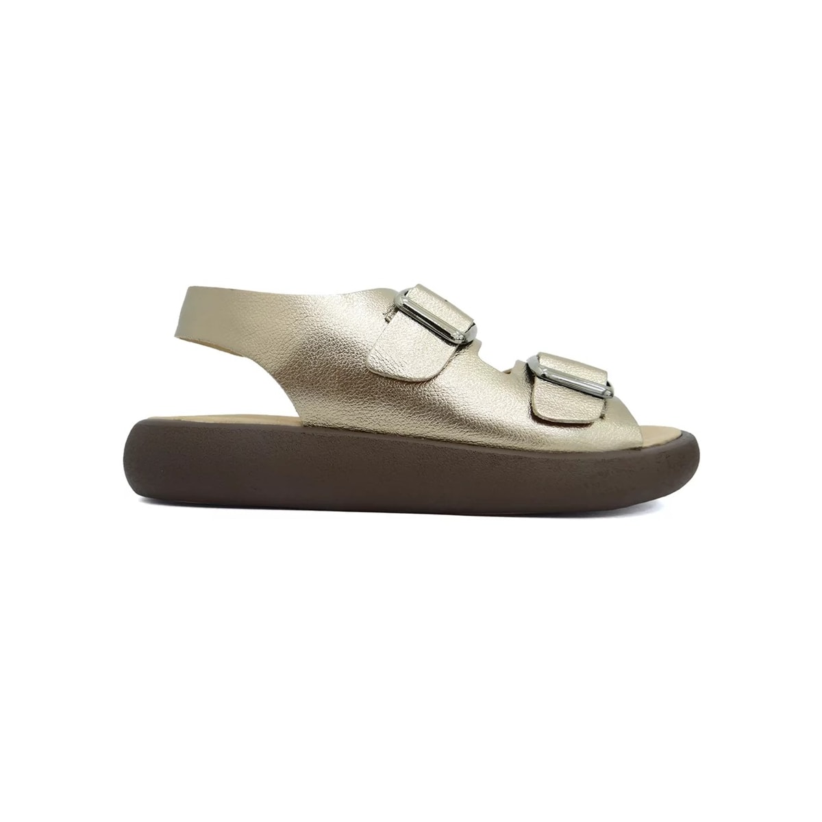 Sandália Opananken De Couro Anatômica 71207 Prata Velha Sandália Opananken De Couro Anatômica 71207 Prata Velha