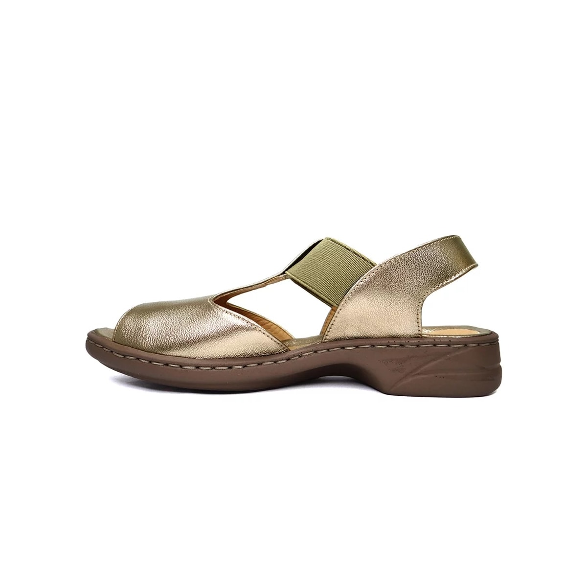 Sandália Opananken De Couro Anatômica 72816 Prata Velha Sandália Opananken De Couro Anatômica 72816 Prata Velha