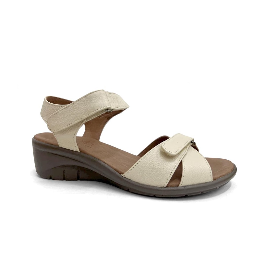 Sandália Opananken Feminina Couro Anatômica 42613 Off White