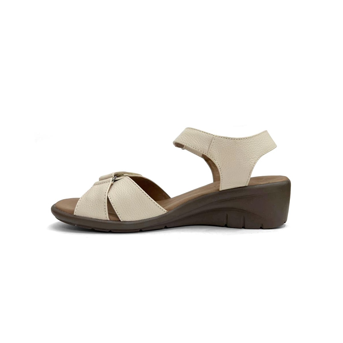 Sandália Opananken Feminina Couro Anatômica 42613 Off White Sandália Opananken Feminina Couro Anatômica 42613 Off White