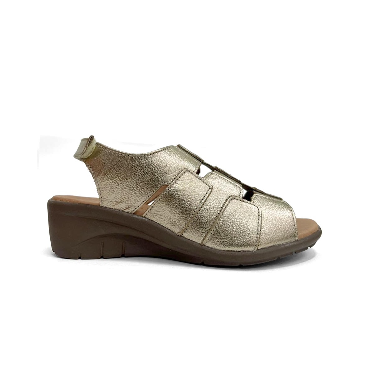 Sandália Opananken Feminina De Couro Anatomica 42608 Prata Velha Sandália Opananken Feminina De Couro Anatomica 42608 Prata Velha