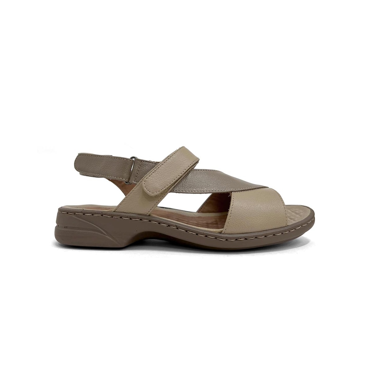 Sandália Opananken Feminina De Couro Anatômica 72823 Amendoa Sandália Opananken Feminina De Couro Anatômica 72823 Amendoa