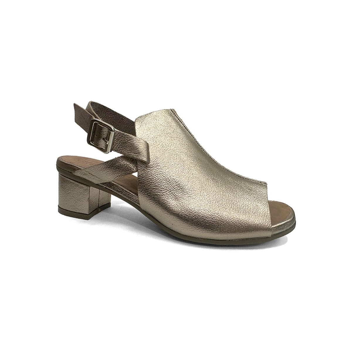 Sandalia Opananken Salto Grosso Anatomica 44425 Prata Velho Sandalia Opananken Salto Grosso Anatomica 44425 Prata Velho