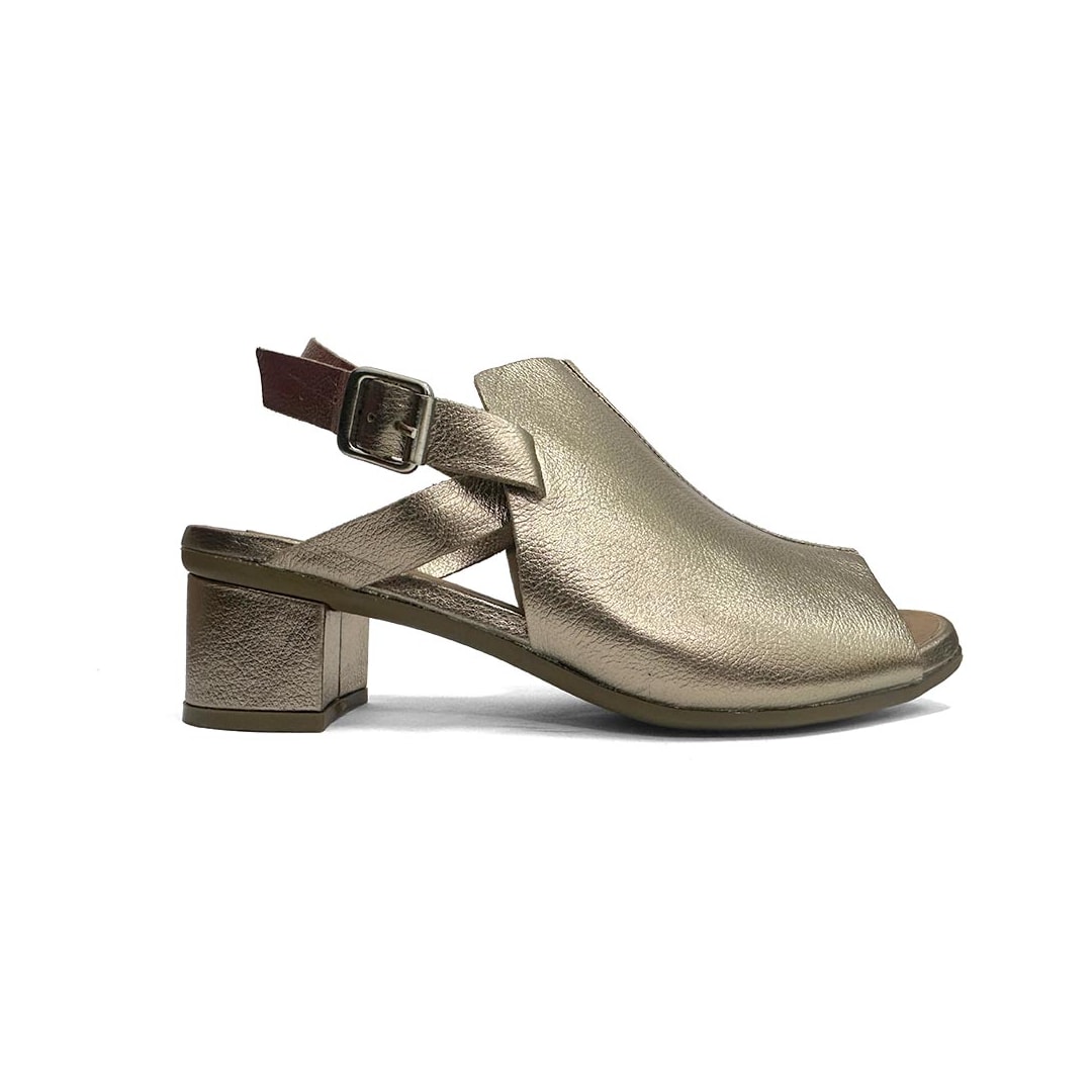 Sandalia Opananken Salto Grosso Anatomica 44425 Prata Velho Sandalia Opananken Salto Grosso Anatomica 44425 Prata Velho