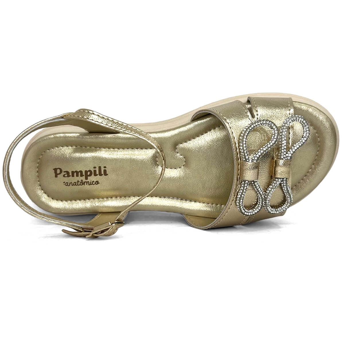 Sandália Pampili Flower 702026 Dourado Sandália Pampili Flower 702026 Dourado
