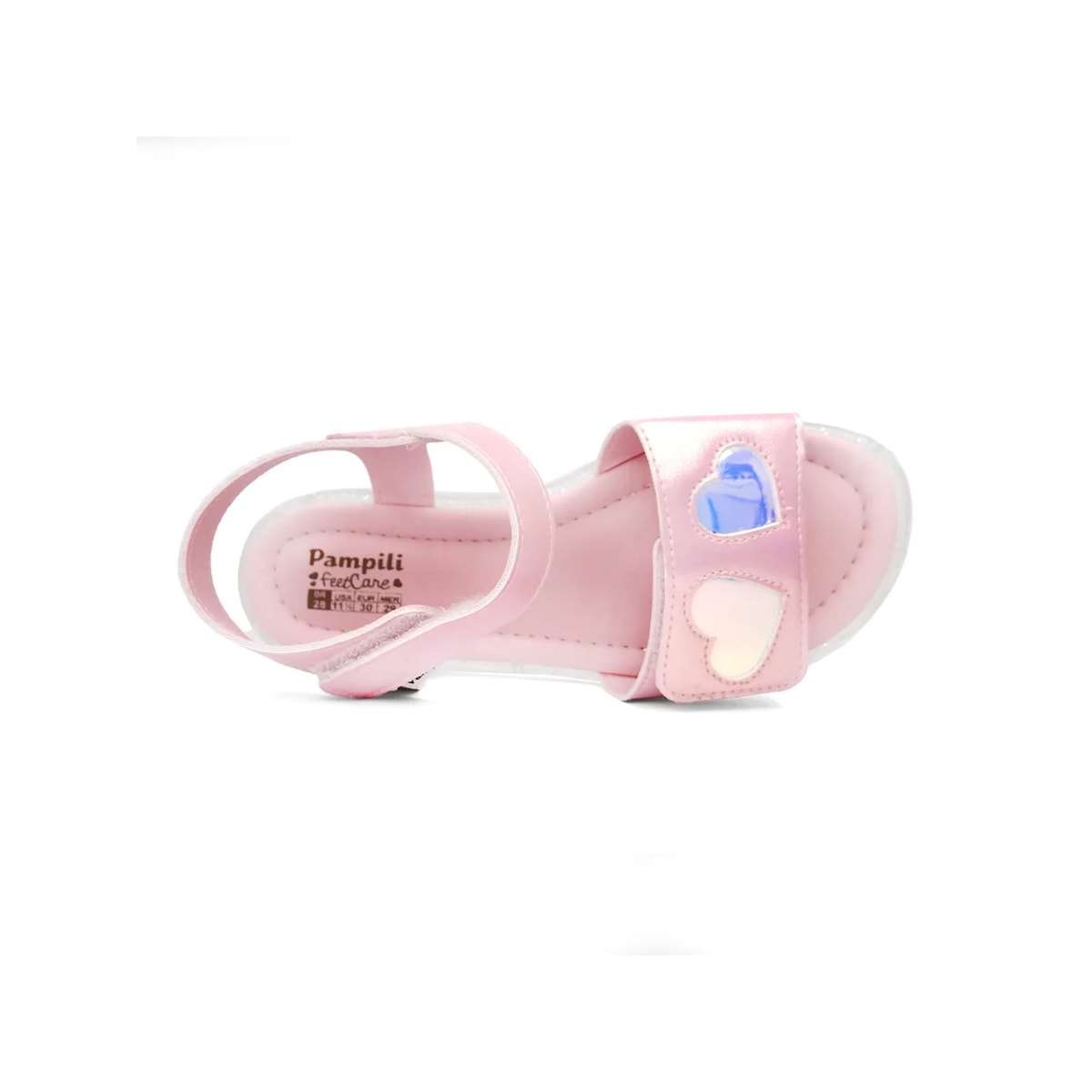 Sandália Pampili Infantil Com Led 697021 Rose Sandália Pampili Infantil Com Led 697021 Rose