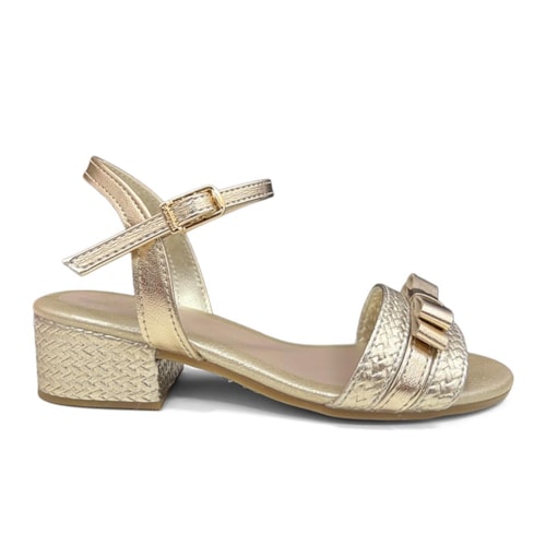 Detalhe - Sandália Pampili Infantil Fancy 526.085.000 Dourado